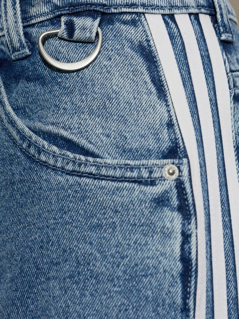 adidas Adilenium season 6 baggy denim pants Blauw