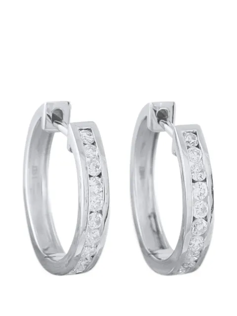 LB Exclusive diamond huggie earrings