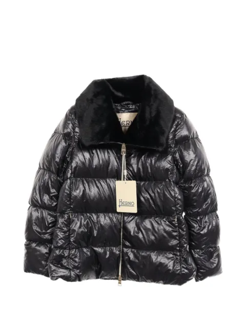 Herno 2020s contrast-collar down jacket