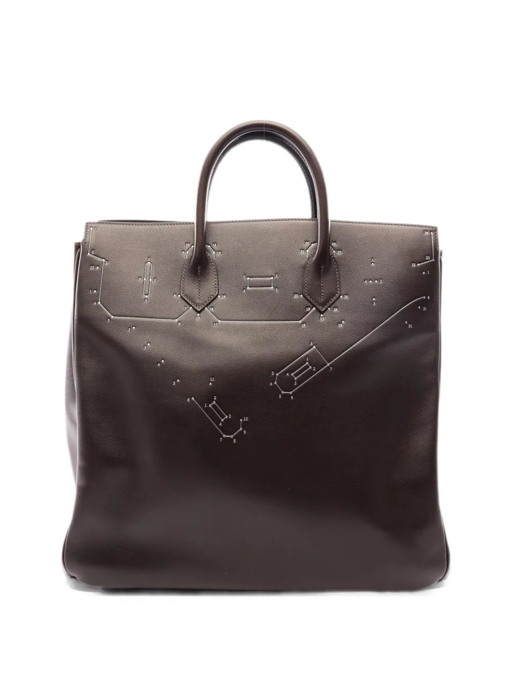 Hermès Pre-Owned 2026 40 Haute Couture Connect The Dot tote bag - Marrone