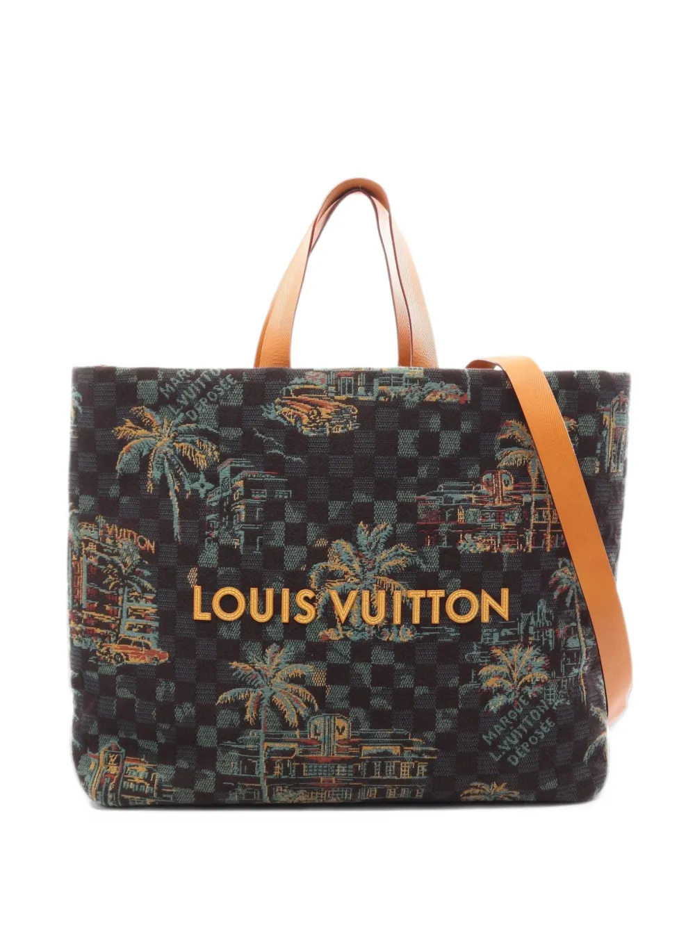 Louis Vuitton Pre-Owned 2021s MM Damier Palm Tree tote bag - Nero