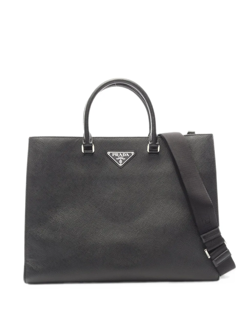 Prada Pre-Owned 2000s Saffiano leather tote bag - Nero