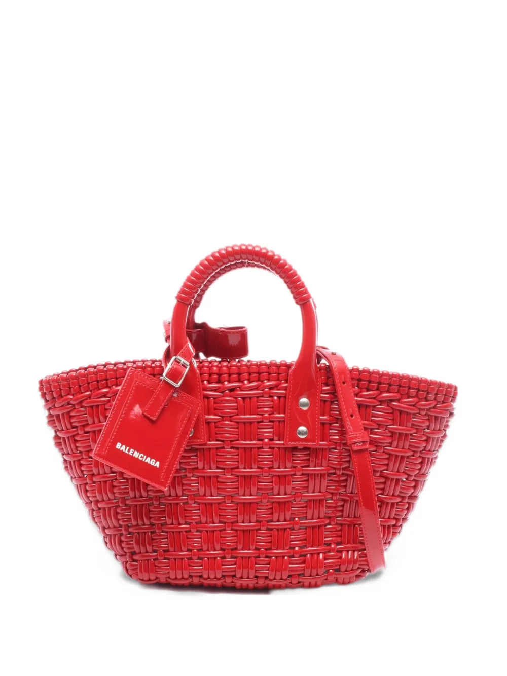 Balenciaga Pre-Owned 2010s XS Bistro basket tote bag - Rosso