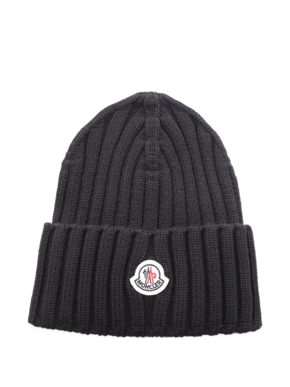 Moncler Vintage 2020s logo-patch beanie hat - Noir Moncler Vintage 2020s logo-patch beanie hat - Noir