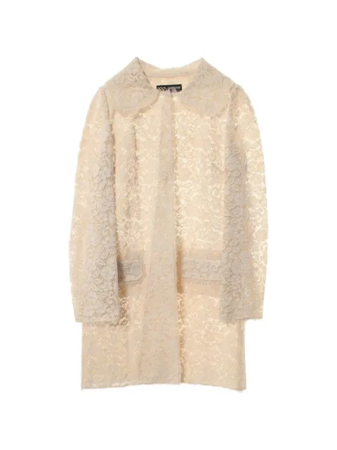 Dolce & Gabbana Pre-Owned 2000s floral-lace coat