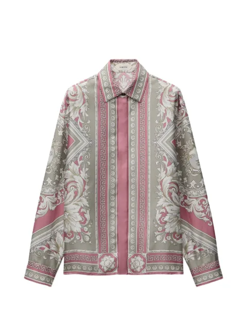 Versace printed silk twill shirt