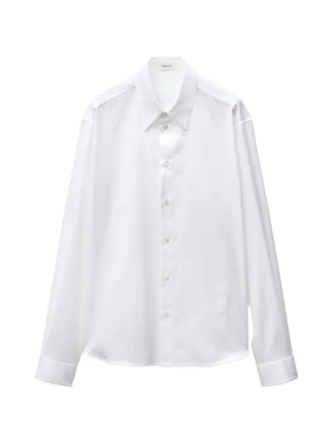 Versace jacquard cotton-poplin regular shirt