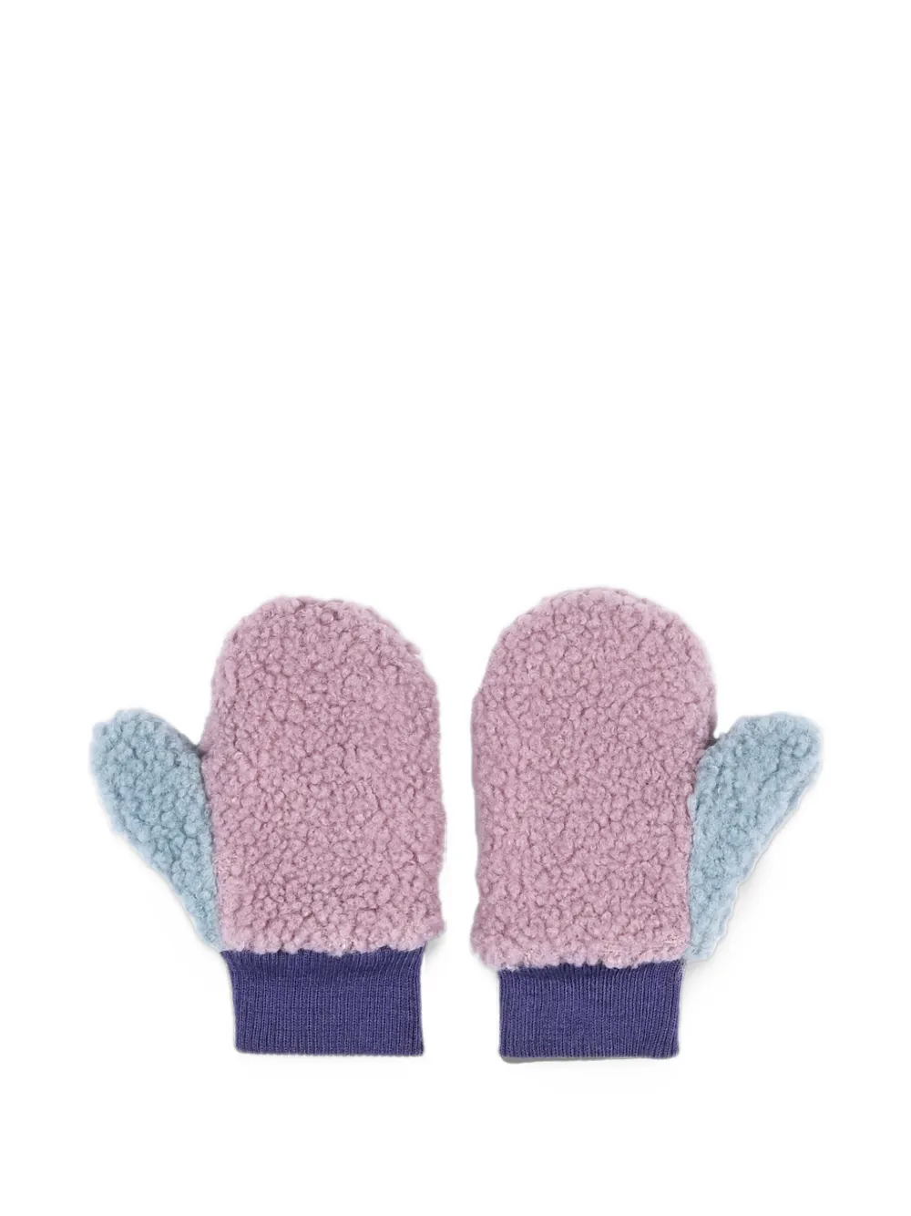 Roarsome fleece-texture mittens Paars