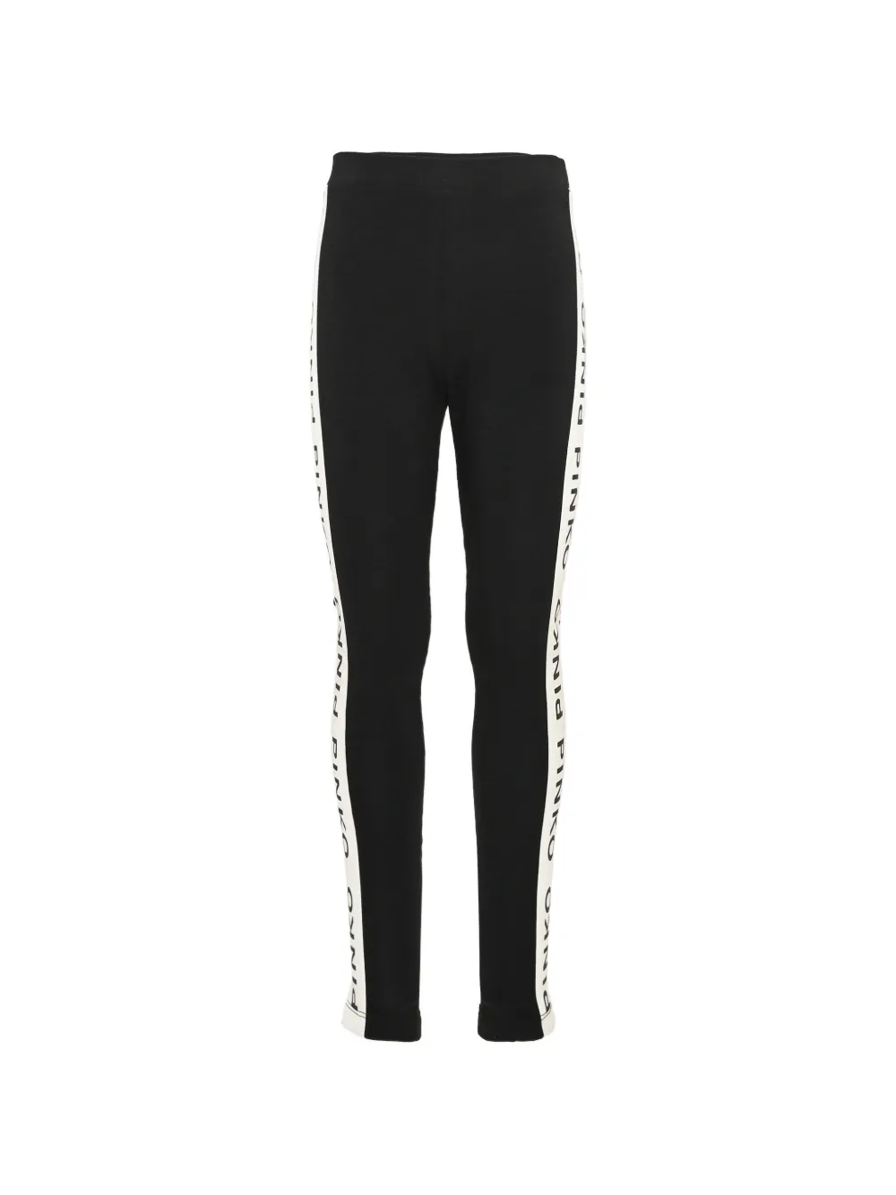 Pinko Kids logo-tape leggings Zwart