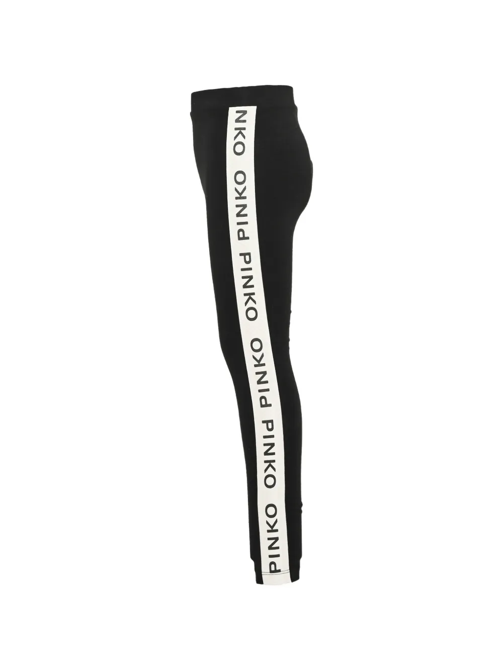 Pinko Kids logo-tape leggings Zwart