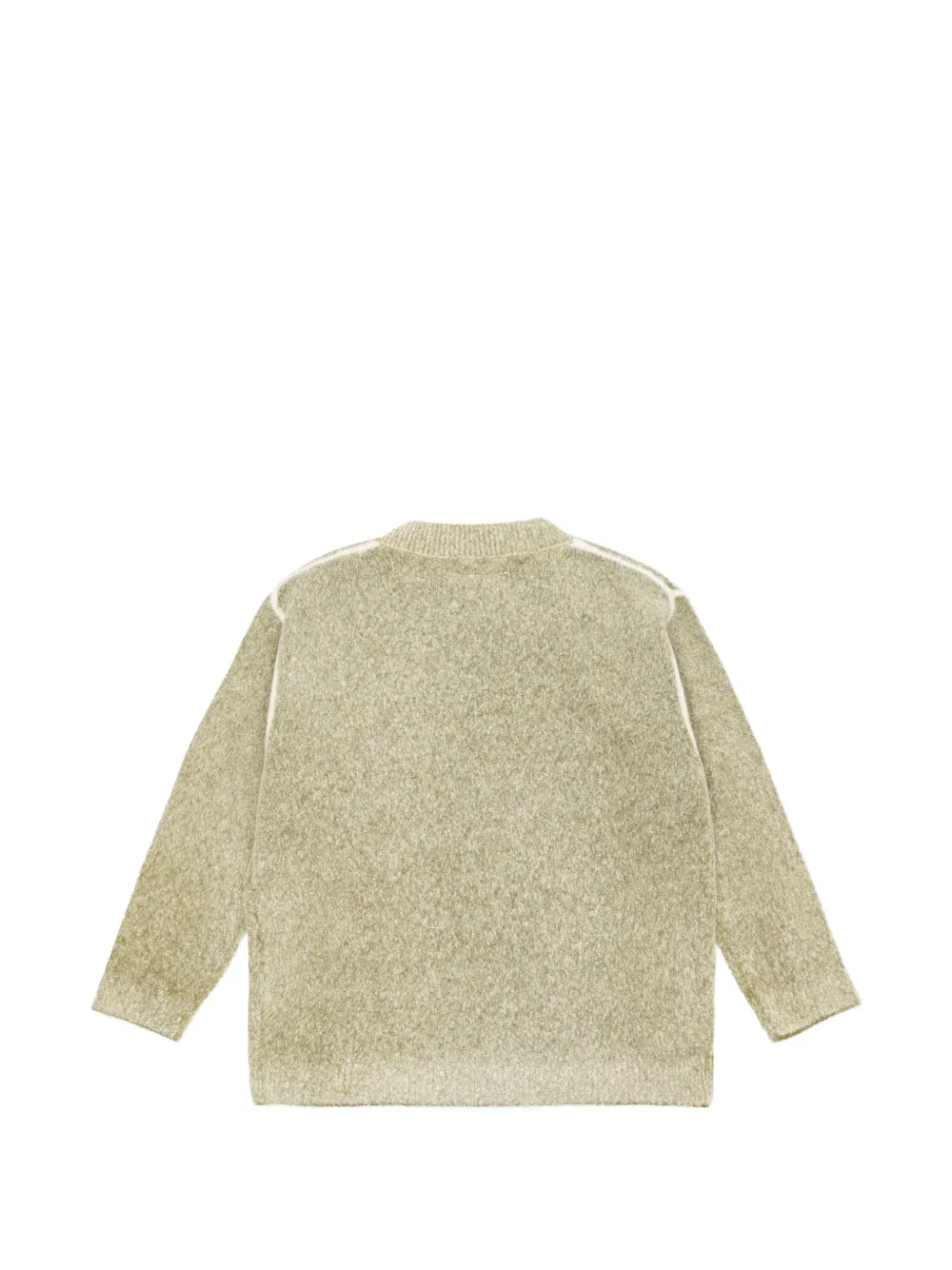 American Vintage Kids Damsville logo-embroidered sweater Groen