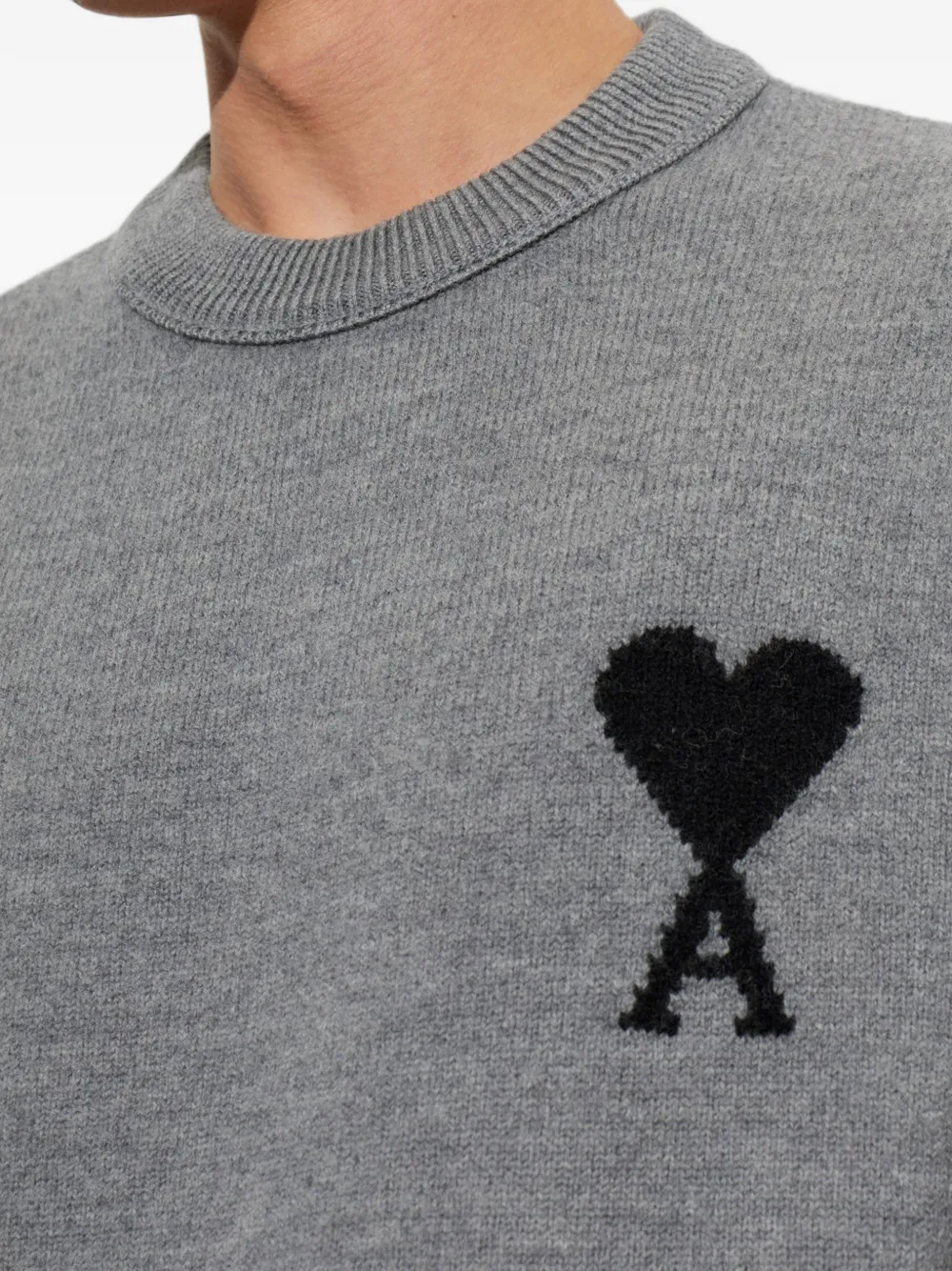 AMI Paris Ami de Coeur sweater Grijs