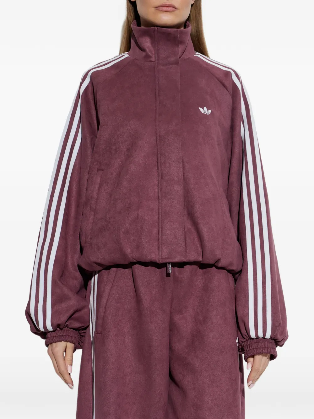 adidas Adilenium Season 6 faux-suede jacket Paars