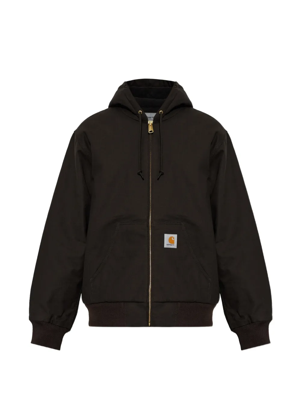 Carhartt WIP Felpa con logo e cappuccio - Marrone