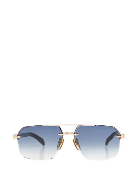 Eyewear by David Beckham rimless geometric-frame sunglasses