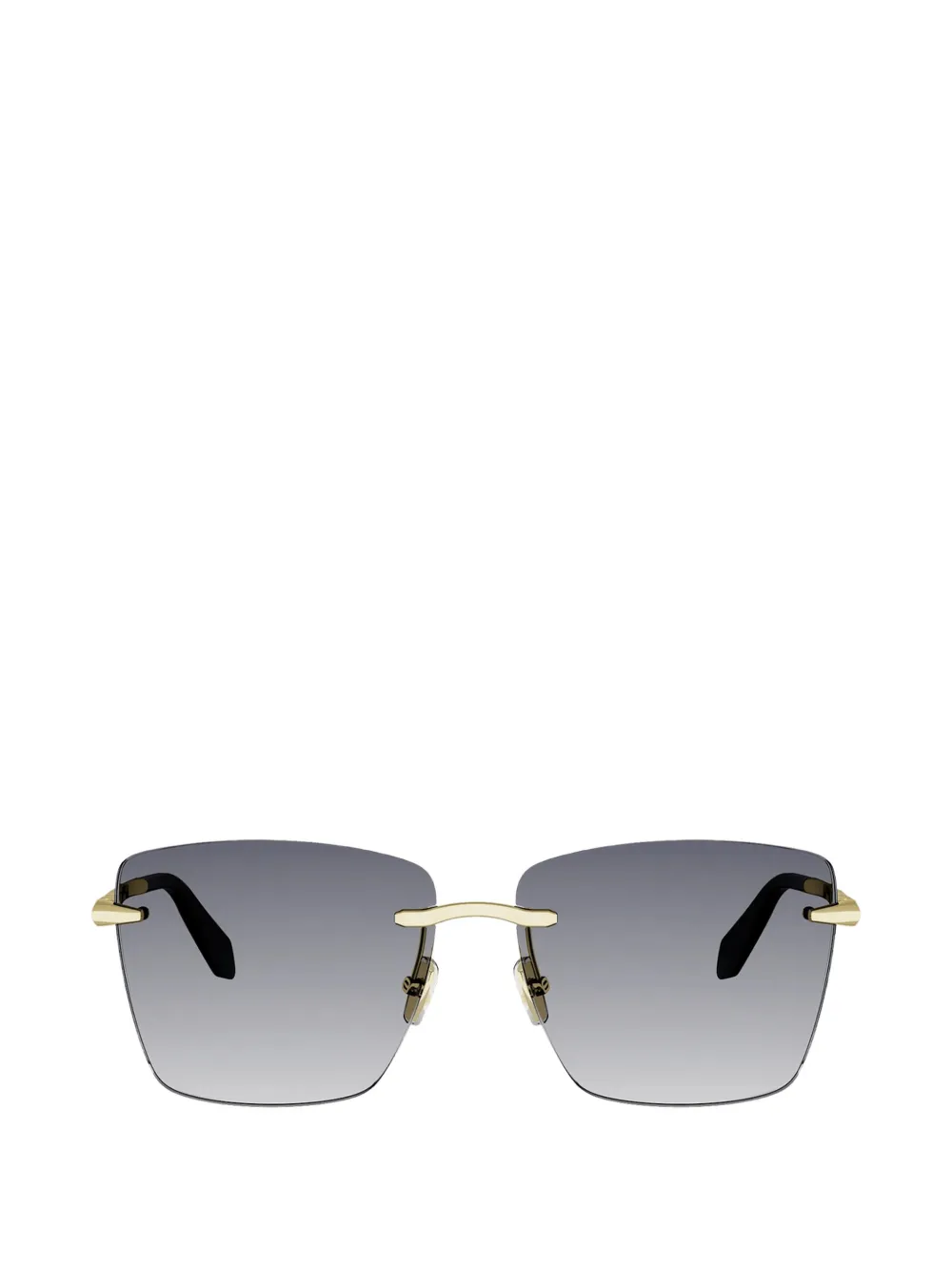Bvlgari frameless square-frame sunglasses - Oro