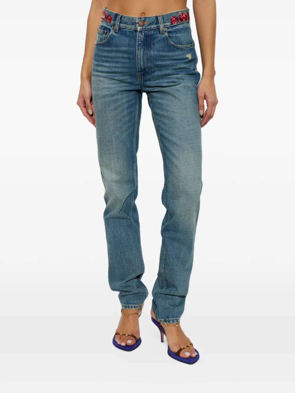 Chloé slim jeans in denim Blauw