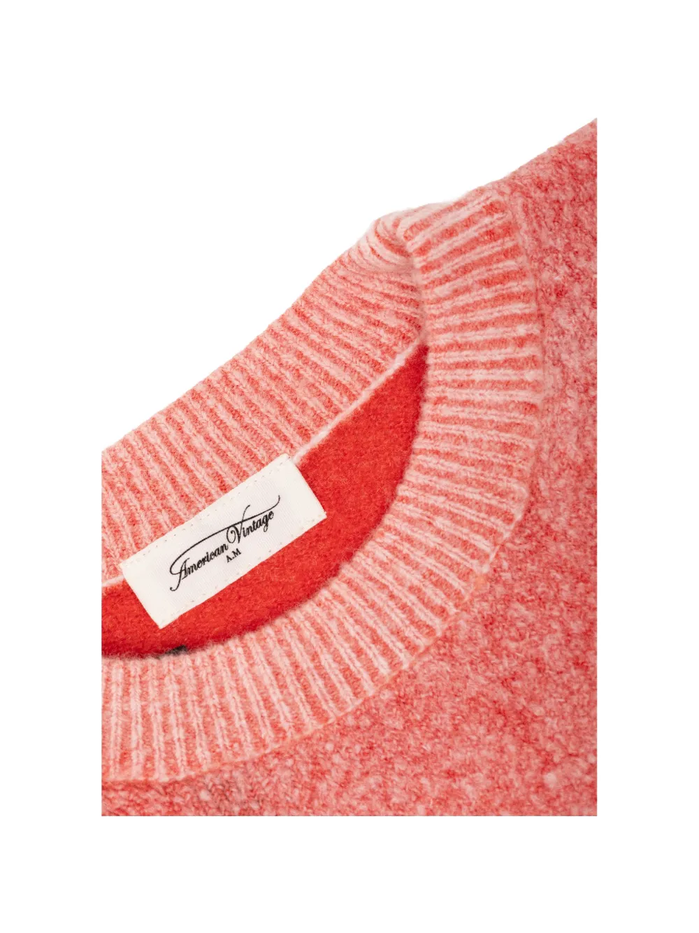American Vintage Kids Damsville logo-embroidered sweater Roze