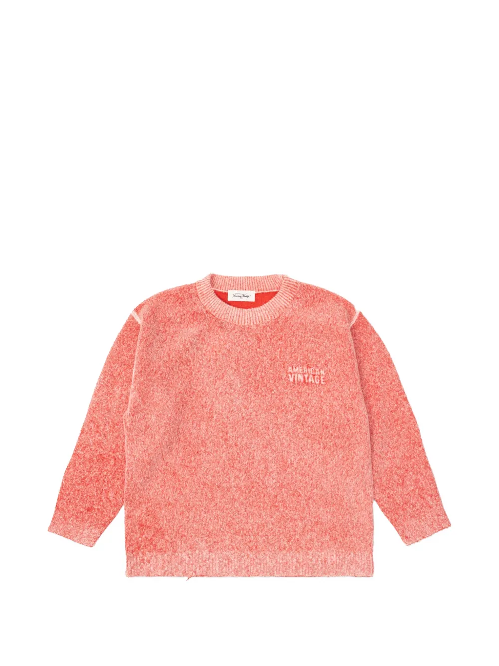 American Vintage Kids logo-embroidered sweater - Rosa