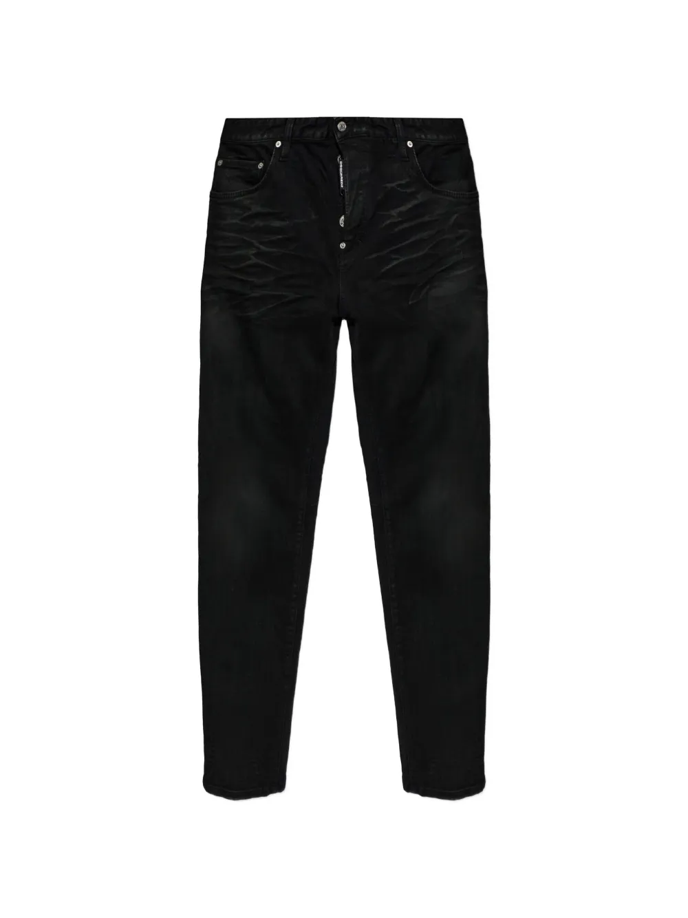 DSQUARED2 black Rubberized Skiers Skater jeans - Nero