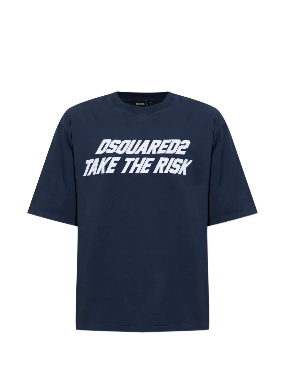 DSQUARED2 logo-print T-shirt - Blu