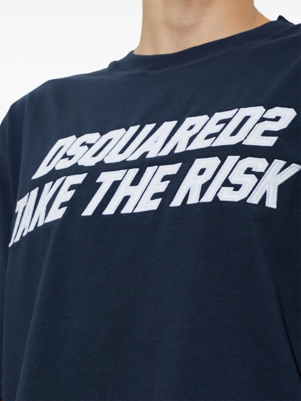 DSQUARED2 T-shirt met logoprint Blauw