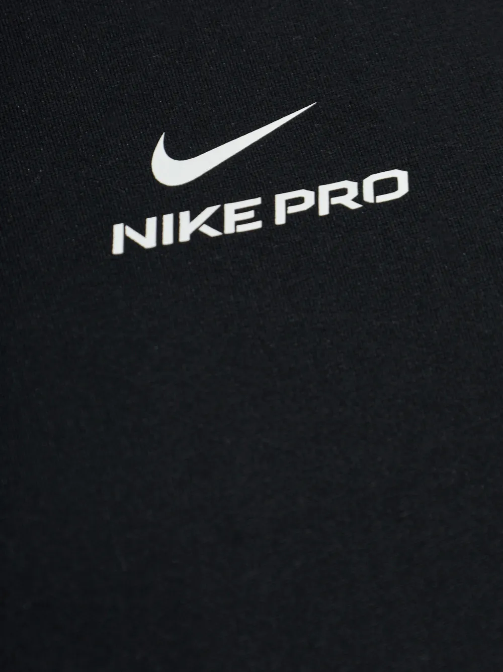 Nike Pro logo T-shirt Zwart
