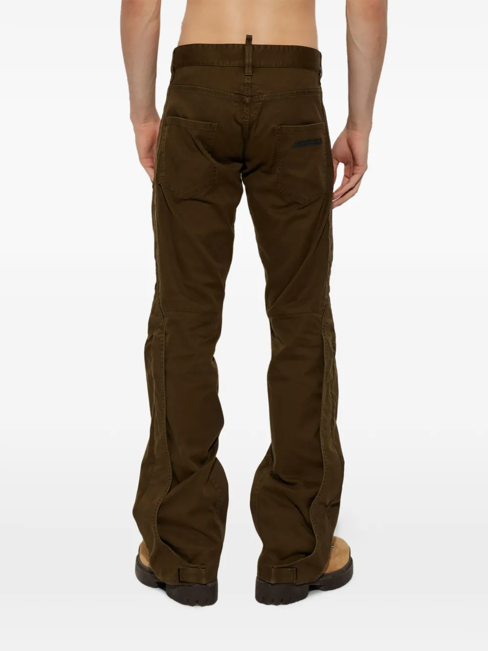 DSQUARED2 zipped chino jeans Groen