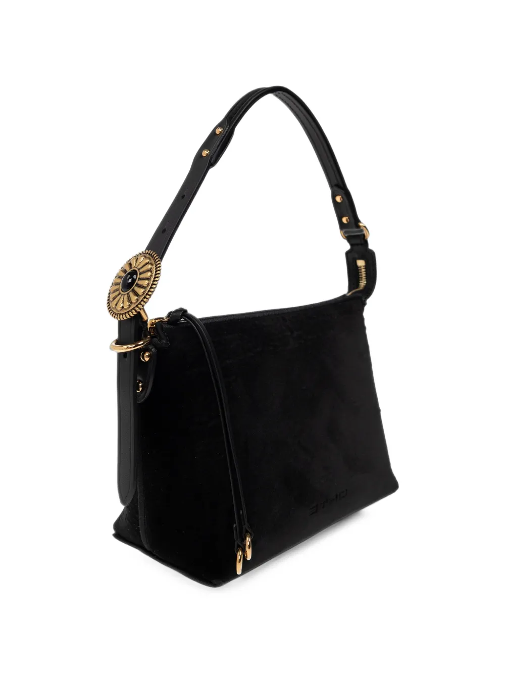ETRO medium Rosette suede tote bag Zwart