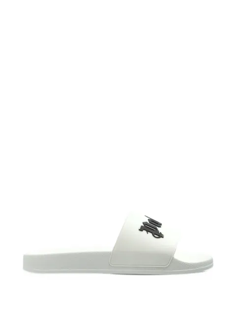 Palm Angels logo-print sliders