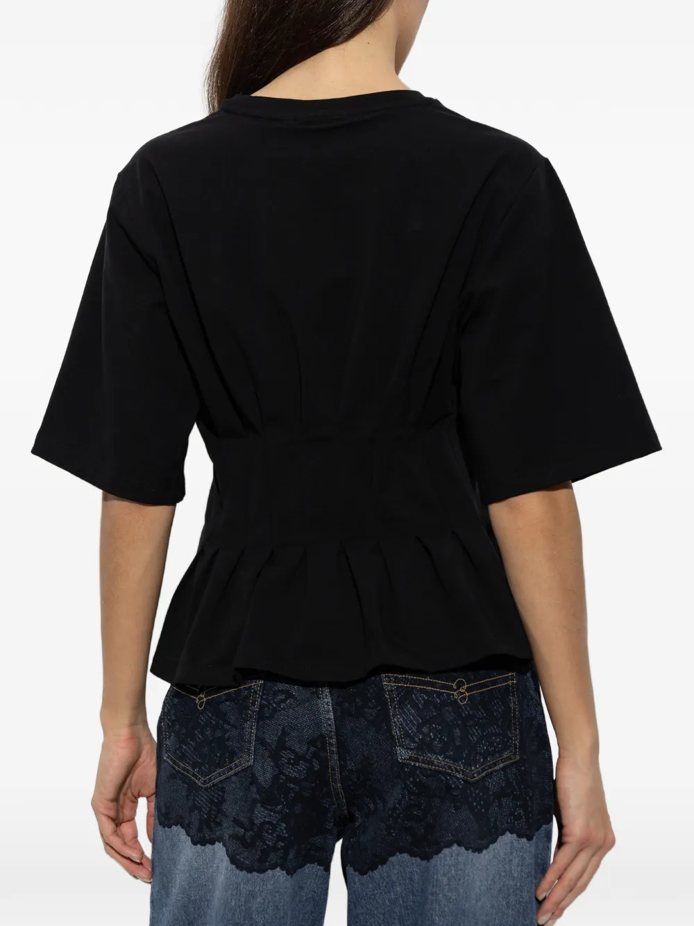 Gestuz Gnizez crystal-embellished blouse Zwart
