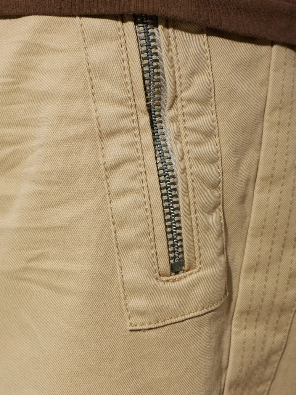 DSQUARED2 logo-patch panelled trousers Beige