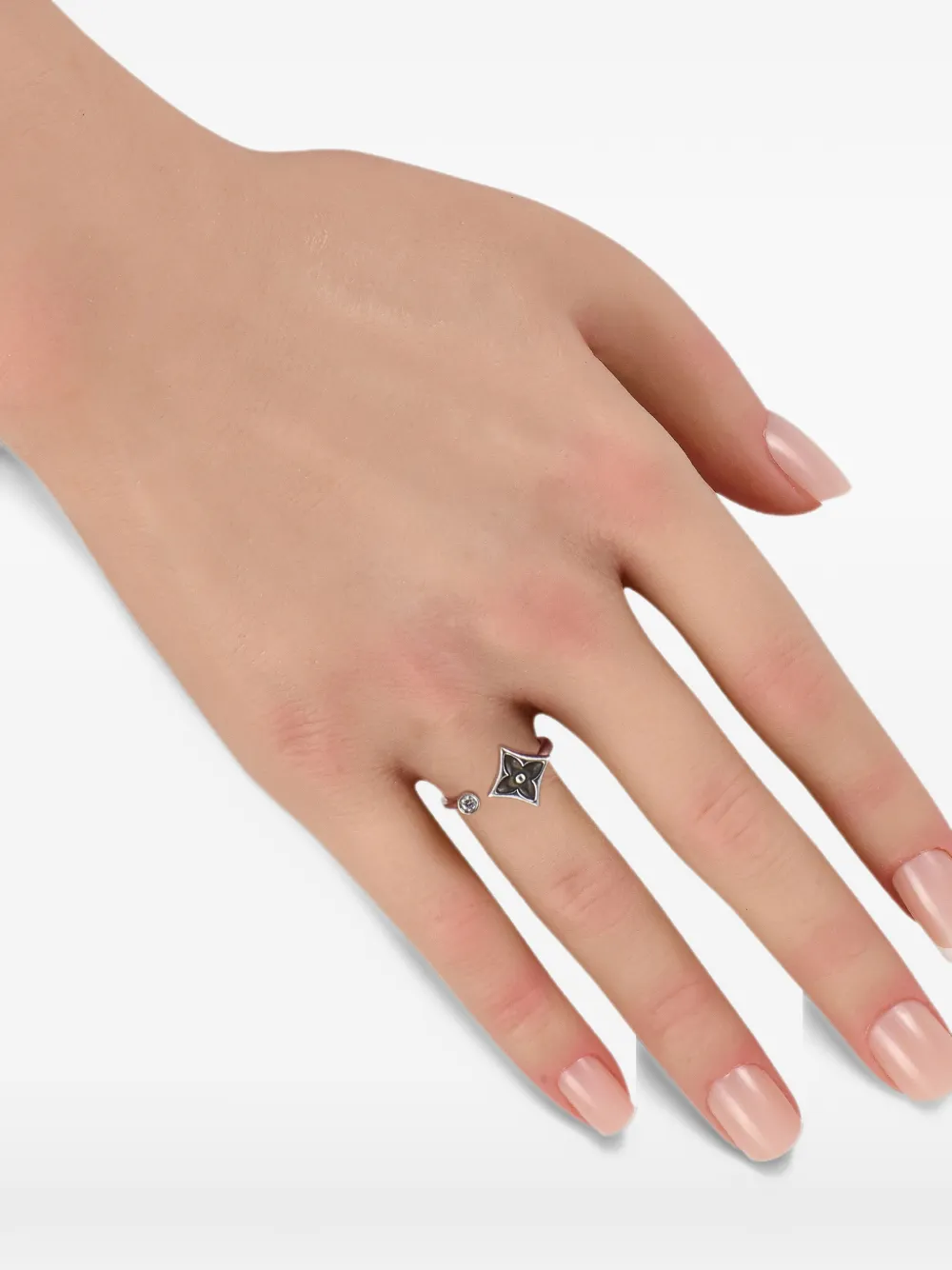 Louis Vuitton Pre-Owned Blossom diamond ring - Argento