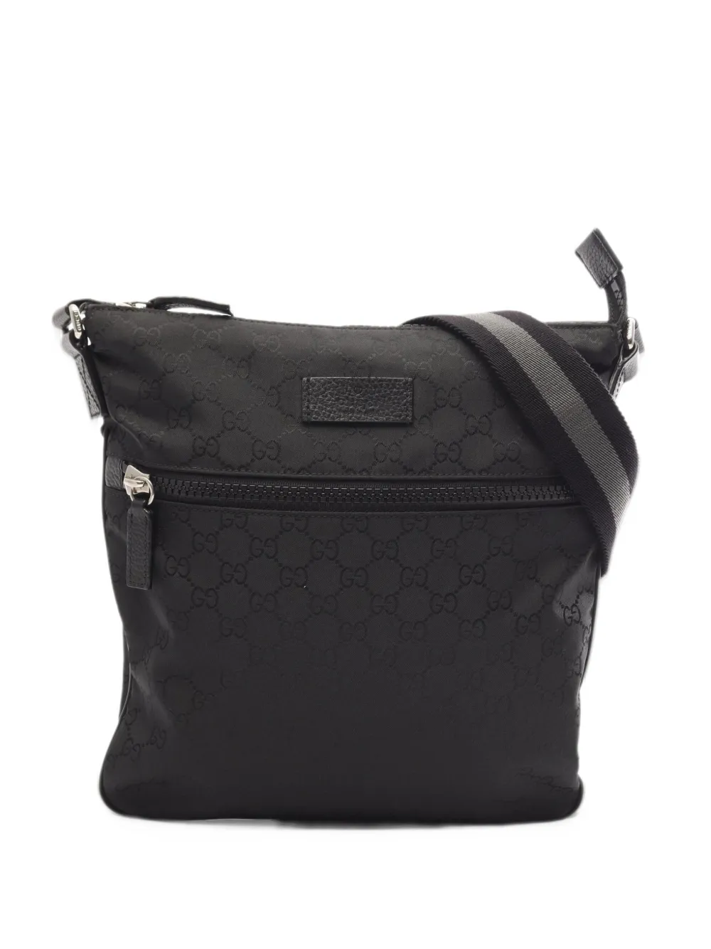 Gucci Pre-Owned 2010s Guccissima GG pattern cross body bag - Nero