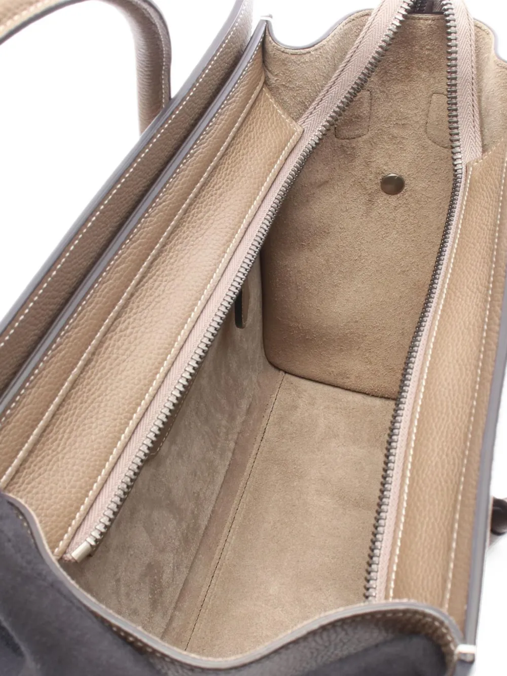 Celine Pre-Owned 2010s micro Luggage tote bag Beige