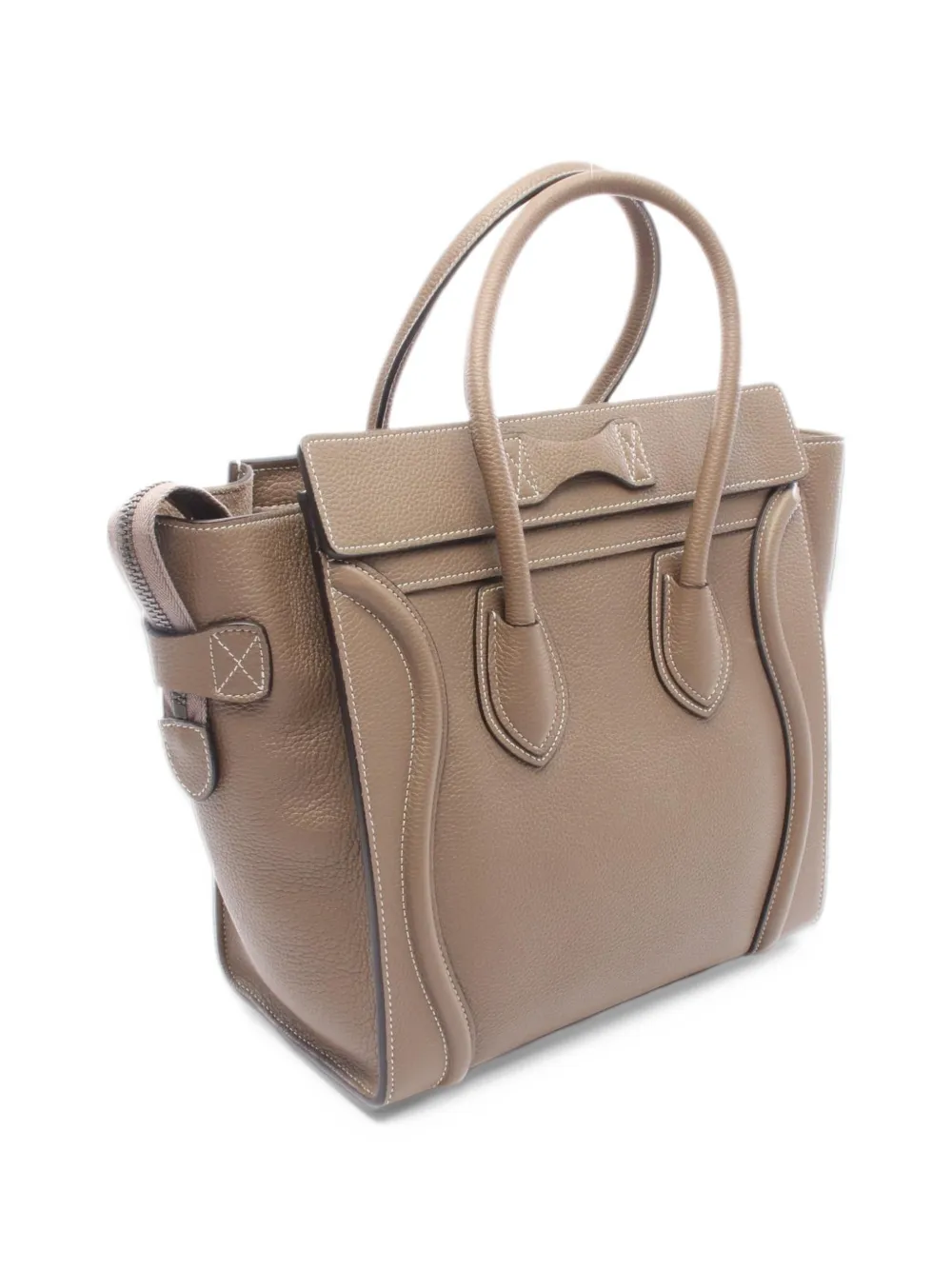 Celine Pre-Owned 2010s micro Luggage tote bag Beige