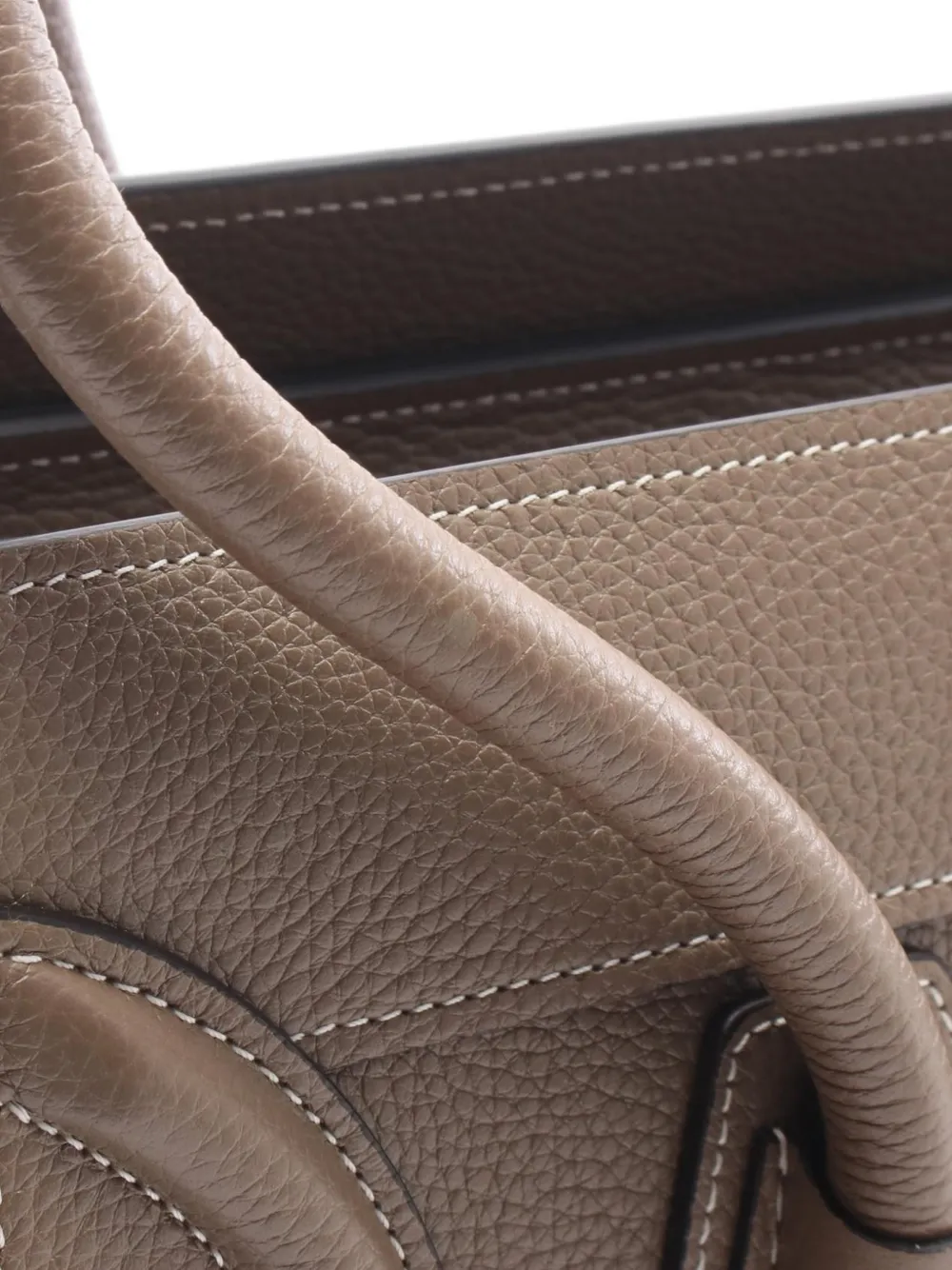 Celine Pre-Owned 2010s micro Luggage tote bag Beige