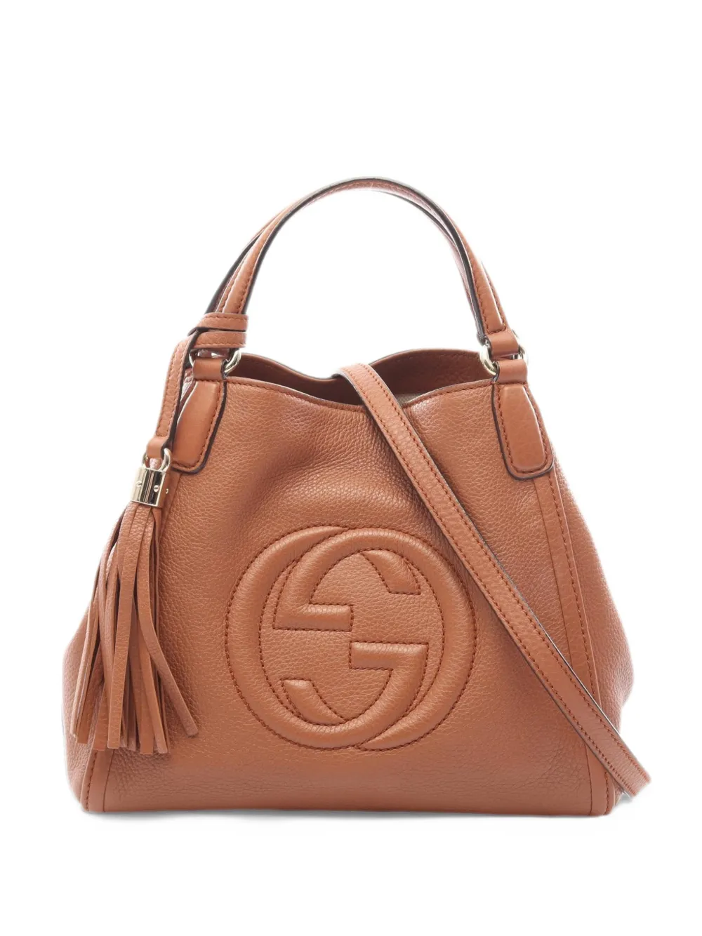 Gucci Pre-Owned 2010s Soho Interlocking-G tote bag Bruin