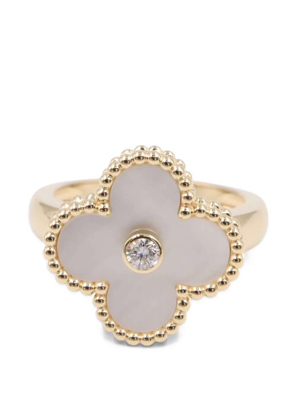 Van Cleef & Arpels Pre-Owned 2010s Vintage Alhambra diamond ring - Oro