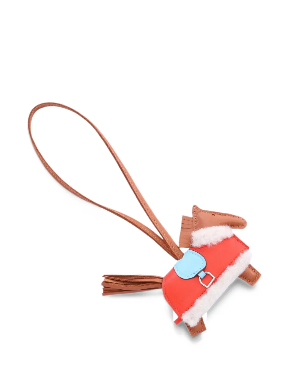 Hermès Pre-Owned 2025 PM Rodeo horse bag charm - Rosso