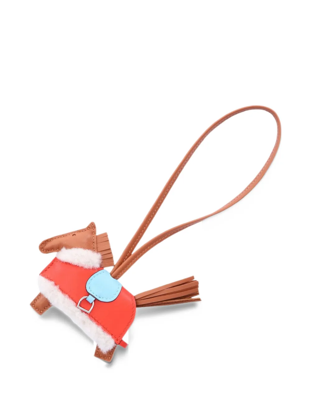 Hermès Pre-Owned 2025 PM Rodeo horse bag charm - Rosso