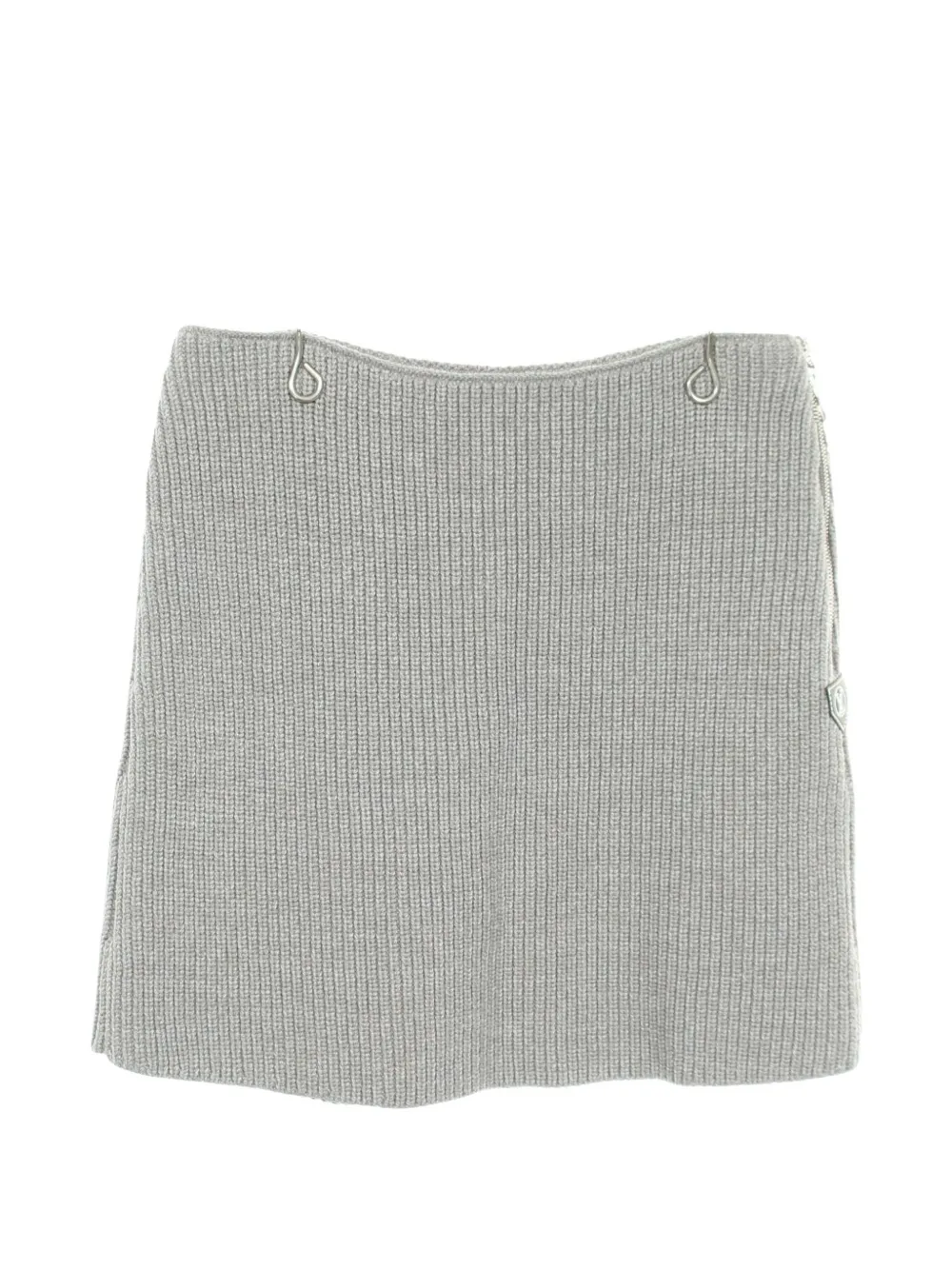Louis Vuitton Pre-Owned 2020s ribbed knit mini skirt - Grigio
