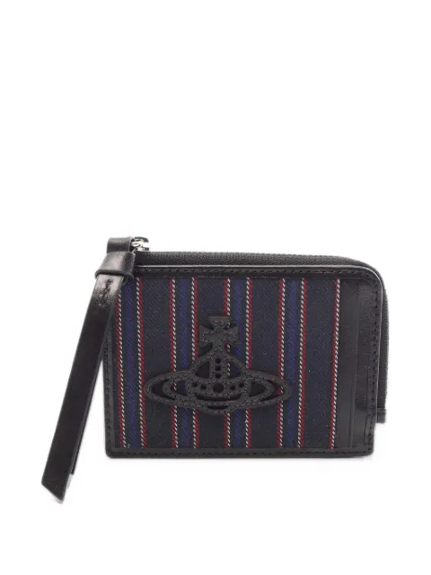 Vivienne Westwood Pre-Owned orb-plaque striped wallet