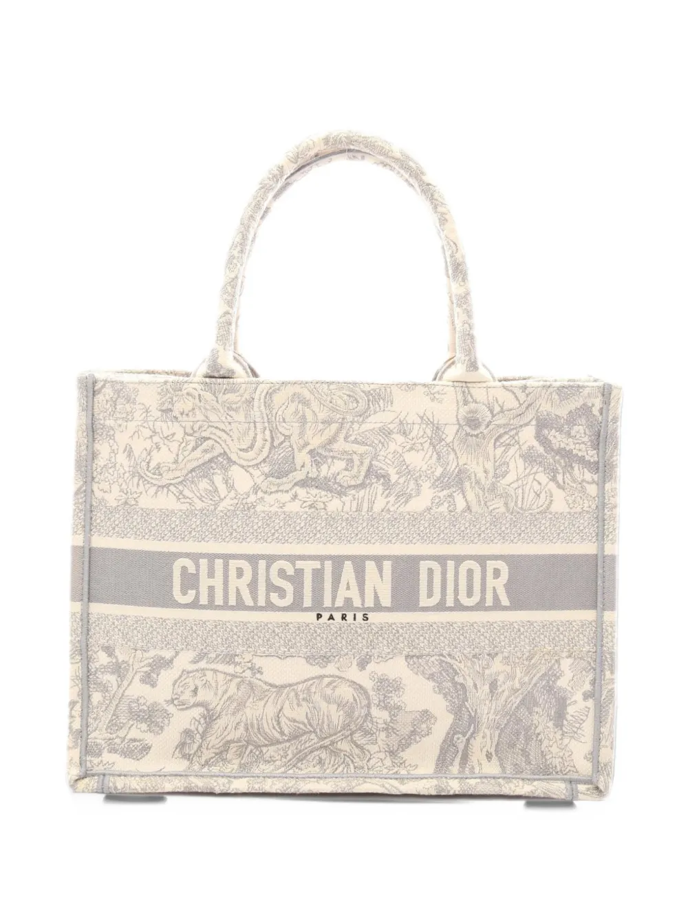 Christian Dior Pre-Owned 2000s medium Book Tote canvas bag - Toni neutri