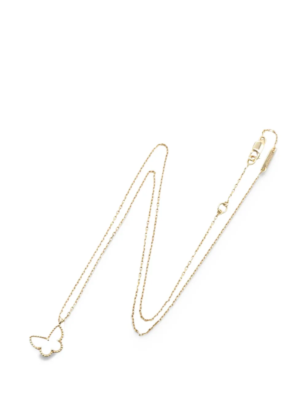 Van Cleef & Arpels Pre-Owned 2010s Sweet Alhambra Butterfly necklace - Oro
