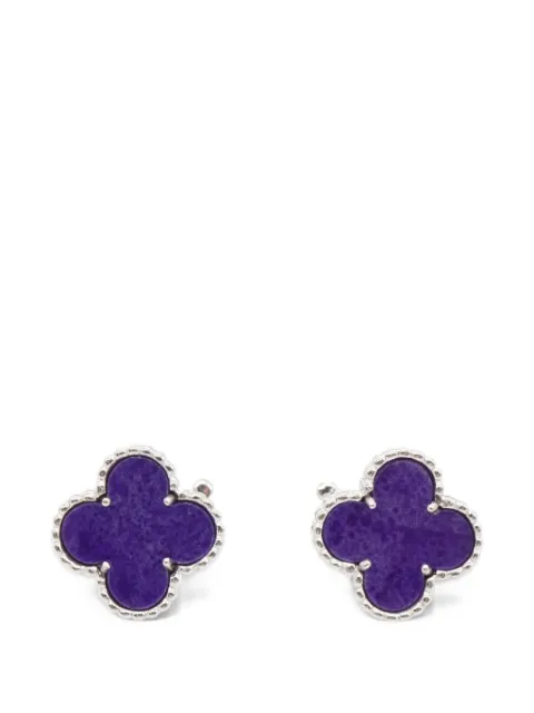 Van Cleef & Arpels Pre-Owned Vintage Alhambra Sugilite 耳环（2010年代典藏款）