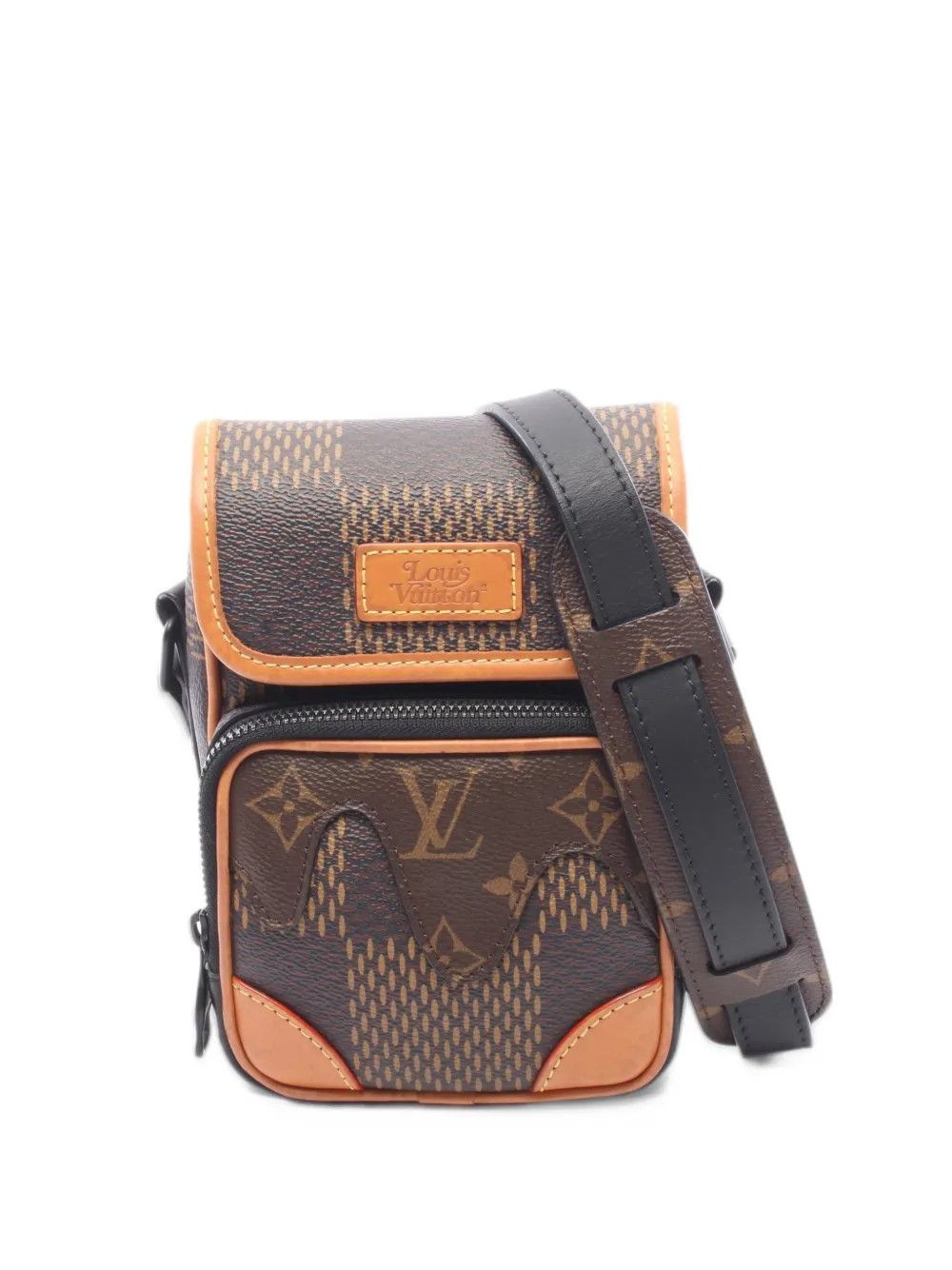 Louis Vuitton Pre-Owned x Nigo 2020 Amazon Damier Ebene Giant shoulder bag - Marrone
