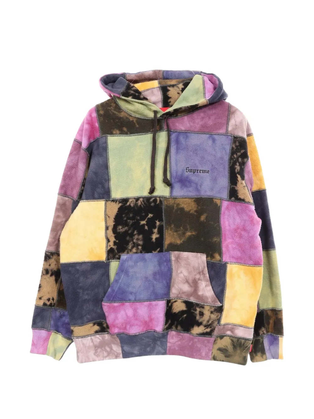 Supreme 2010s patchwork tie-dye hoodie | Purple | Image 1