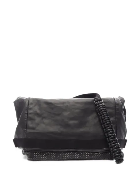 Bottega Veneta Pre-Owned 2010s perforated-leather messenger bag