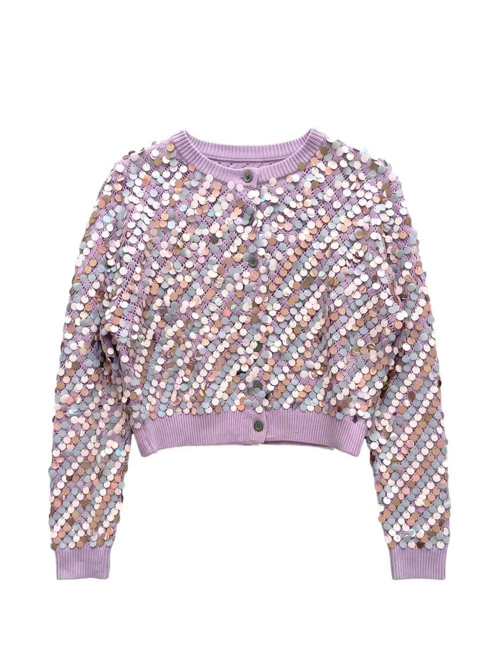 ZANKOV Thyso sequin-embellished cardigan - Viola